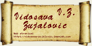 Vidosava Zujalović vizit kartica